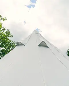 5M Kokoon Deluxe Bell Tent with Chimney Fitting, 100% Cotton Canvas with Zipped PVC Groundsheet