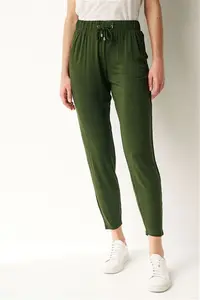 Womens Next Dark Khaki Green Jersey Joggers - Dark Khaki Green