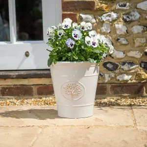 30cm Blenheim Pot Outdoor Planter - Off White