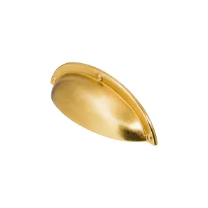 DecorAndDecor - MANNA Gold Shaker Cup Drawer Pull Cabinet Handles - Pair