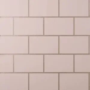 Crown Metro Blush Rose Gold Tile Kitchen & Bathroom Wallpaper M1635