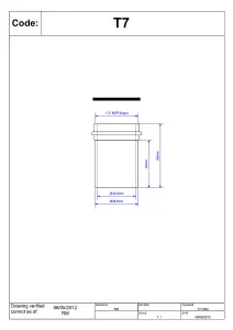 McAlpine T7 1.5" Pushfit Overflow Adaptor