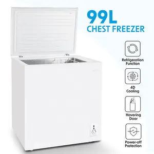 99L Chest Freezer - Efficient & Quiet -12 to -24 Degrees