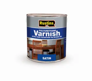 Rustins Polyurethane Varnish Satin - Clear 2.5ltr