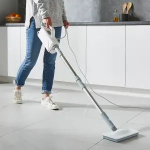 GEEPAS 1500W Multifunction Upright Steam Cleaner Mop Handheld Floor Steamer 360ml Water Tank