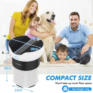 Costway Electric Air Purifier H13 True HEPA Filter 99.99% Efficiency