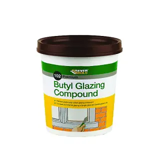 Everbuild BUTGC2 102 Butyl Glazing Compound Brown 2kg EVBBUTGCB2KG