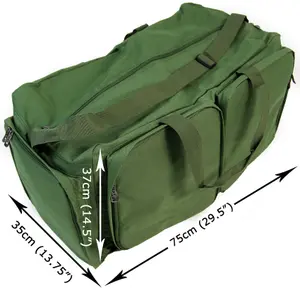 Large Fishing Tackle Bag Carryall Carp Coarse Fish Session Barrow Holdall Bait