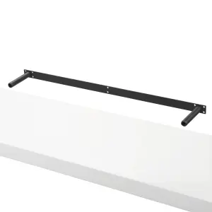 GoodHome Cusko White Rectangular Floating shelf (L)118cm x (D)23.5cm