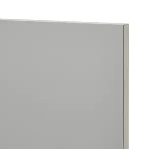 GoodHome Balsamita Matt grey Slab Appliance Cabinet door (W)600mm (H)453mm (T)16mm