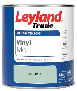 Leyland Trade Vinyl Matt Walls & Ceilings Emulsion Paint (2010-B90G) 1L