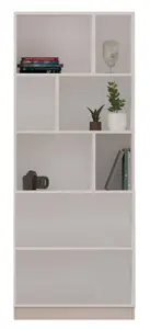 GISELLE White Bookcase With 2 Doors