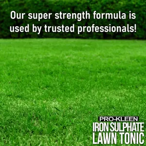 Pro-Kleen Lawn Tonic Liquid Iron Sulphate Quality Ferrous Conditioner Fertiliser Grass Greener Turf Hardener 20L