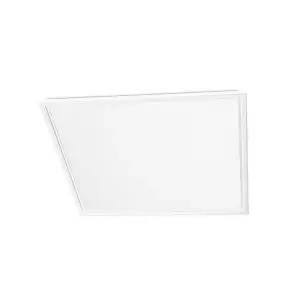 Luminosa Square LED Recessed Downlight Panel Matt White 59.5cm 4550lm 4000K