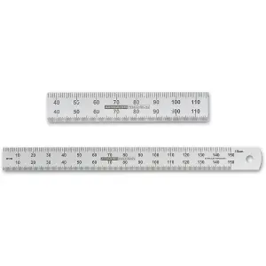 Axminster Professional Stainless Steel Metric Rule - 150mm