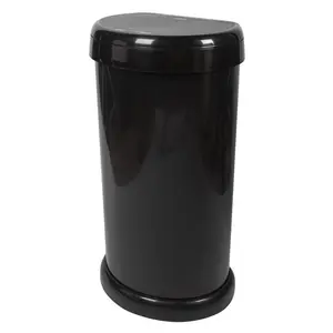 42 Litre Touch Top Waste Bin Black