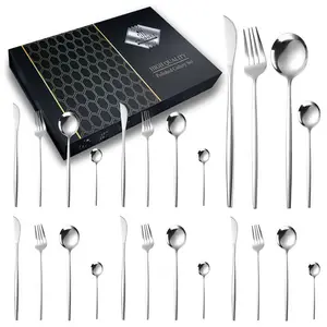 Luch 24 Piece Stainless Steel Cutlery Set , Service for 6