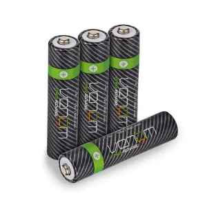 Venom Rechargeable AAA Batteries - 800mAh High Capacity - Pack of 4