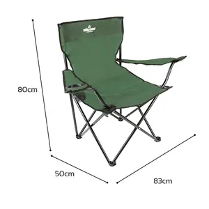 Milestone Camping Folding Camping Chair - Green