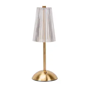 Allie Gold Rechargeable LED Touch Table Lamp