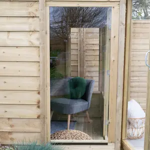 4Life 8x6 Pressure Treated Double Door Apex Summerhouse Yes