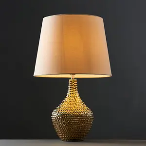 Verlene Ceramic Table Lamp Beige