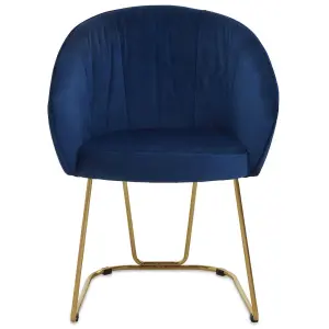 Interiors by Premier Veneto Midnight Velvet Dinner Chair