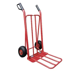 Sack Truck with Pneumatic Tyres 150kg Foldable Toe