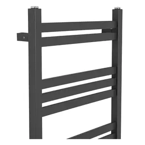 Right Radiators 1200x500 mm Square Ladder Heated Towel Rail Warmer Radiator Rad Anthracite