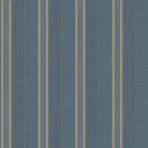 Galerie Palazzo Blue Silk Stripe Embossed Wallpaper