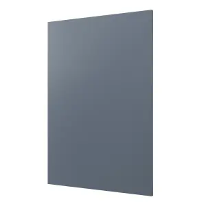 GoodHome Alisma Matt blue Slab Tall wall Cabinet door (W)600mm (H)895mm (T)18mm