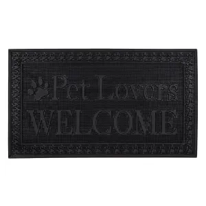 JVL Fauna Lovers Scraper Rubber Pin Doormat, 40x70cm