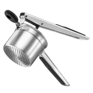 VonShef Potato Ricer Masher, Multifunctional Stainless Steel Fruit & Veg Press w/ Soft Grip Vegetable Masher for Mashed Potatoes