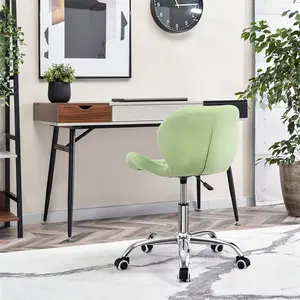 Erltrud Desk Chair Light Green / Velvet