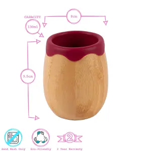 Tiny Dining - Bamboo Baby Trainer Cup - 130ml  - Red