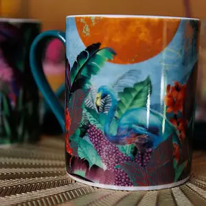 Mikasa x Sarah Arnett 350ml Mug with Flamingo Print