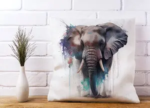 Elephant Splashart Cushions 45cm x 45cm