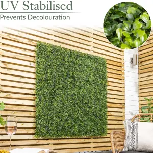 Artificial Boxwood Living Wall Panels Fence Covering Indoor Outdoor (Set of 4 1m x 1m)