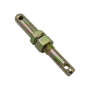 Cat 1-2 Tractor Implement Mounting Pin Lower Link with 2 Nuts (1" UNF Thread Trailer Linkage)