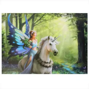 Anne Stokes Realm of Enchantment Canvas Plaque Multicoloured (Small)