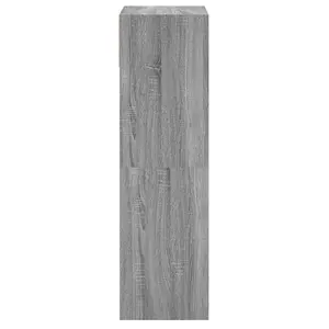 Berkfield Shoe Cabinet Grey Sonoma 60x34x116 Engineered Wood