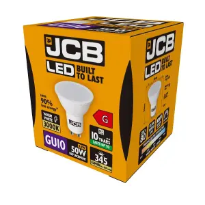 JCB S10963 LED GU10 5W (50W) Warm White 350LM Box of 12