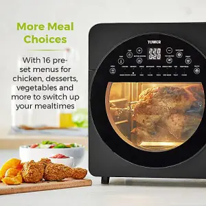 Tower Air Fryer Oven Rotisserie 14.5 Litre 5 in 1 Digital Black