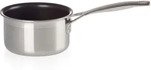 Le Creuset 3-Ply Stainless Steel Non-Stick Milk Pan, 14 X 8.5 Cm, 96201214001000, Silver