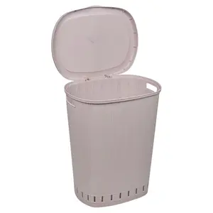 Artic Plastic Laundry Basket Pink