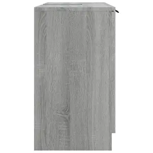 Berkfield Bathroom Cabinet Grey Sonoma 64.5x33.5x59 cm Engineered Wood