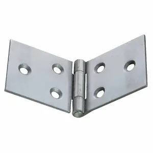 Dzina Steel Backflap Hinge 50mm BZP Pack Qty 10 Pairs