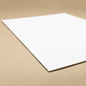 Pack of 5 White Faced MDF Laser Compatible Boards 600mm x 400mm x 3mm