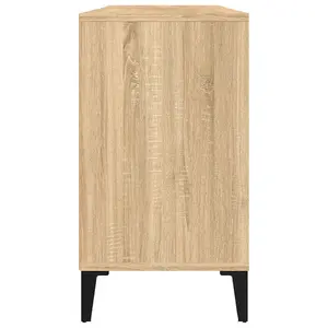 Berkfield Sink Cabinet Sonoma Oak 80x33x60 cm Engineered Wood