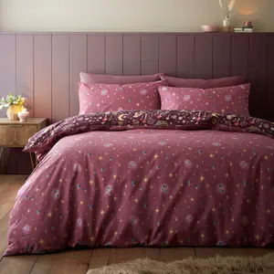 Enchanted Twilight Animals Duvet Cover Set Purple / Single Duvet Cover + 1 Standard Pillowcase